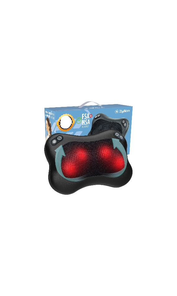 Zyllion Electric Kneading Deep Tissue Massage Pillow ZMA-34